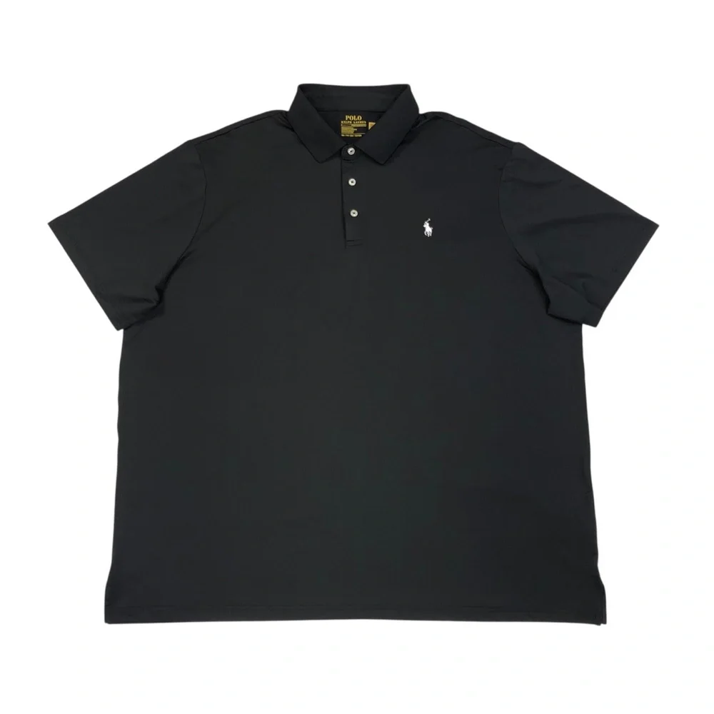 Polo Ralph Lauren Performance Short Sleeve Polo Shirt Men's Size XXL Black
